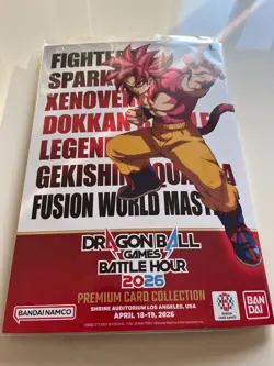 Dragon Ball Games Battle Hour 2026 Premium Card Collection + SHIRT!! - Image 1