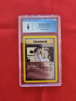 Pokemon: Professor Elm #3 Best of Game Rev Holo Promo 2003 - Vintage CGC 9 - D51 - Image 1