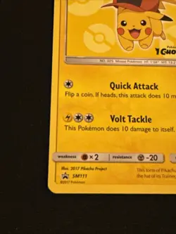 Ash's Pikachu SM111 Pokemon card - Image 2