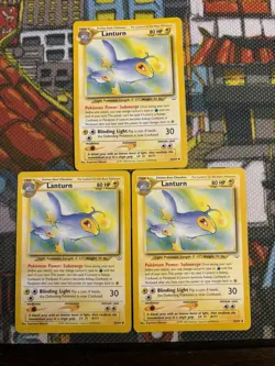 Lanturn 32/64 Neo Revelation Uncommon Pokemon Card (x3) Vintage - Set Of 3 💎🔥 - Image 1