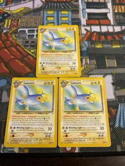 Lanturn 32/64 Neo Revelation Uncommon Pokemon Card (x3) Vintage - Set Of 3 💎🔥 - Image 2