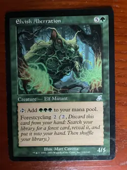 MTG Elvish Aberration CARD SINGLE USED EXCELLENT CONDITION SEE PHOTOS - Image 1