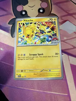 Pokemon TCG Scarlet & Violet Pikachu Promo 2025 World Championships SVP EN #225 - Image 1