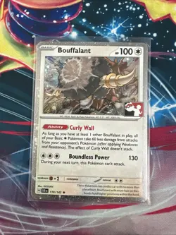Bouffalant 119/142 HOLO Play Stamp Prize Pack NM - Pokemon Card - Image 1