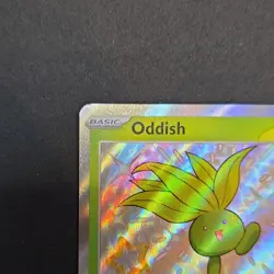 Pokemon Oddish 092/091 SV: Paldean Fates Shiny Rare Secret Holo Card 60 HP - Image 2