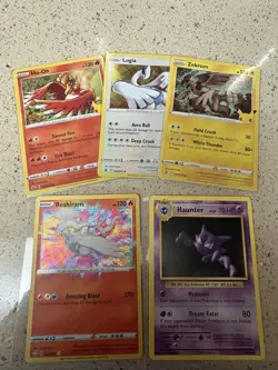 Pokemon TCG 5 Card Lot Ho-Oh Lugia Zekrom Reshiram Haunter Basic Stage 1 English - Image 1