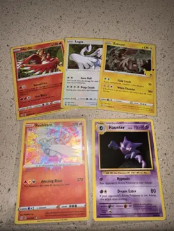 Pokemon TCG 5 Card Lot Ho-Oh Lugia Zekrom Reshiram Haunter Basic Stage 1 English - Image 2