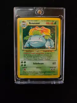 Pokemon TCG Base Set Venusaur 15/102 Vintage Holo Rare Card 1999 - Image 1