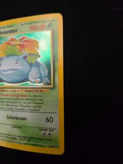 Pokemon TCG Base Set Venusaur 15/102 Vintage Holo Rare Card 1999 - Image 4