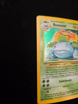 Pokemon TCG Base Set Venusaur 15/102 Vintage Holo Rare Card 1999 - Image 5