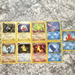 Pokemon TCG Team Rocket 9 Card Lot - Dark Magneton, Electrode, Primeape - Rare - Image 1