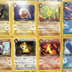 Pokemon TCG Team Rocket 9 Card Lot - Dark Magneton, Electrode, Primeape - Rare - Image 4