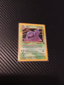 Pokemon Muk TCG Fossil Card 13/62 Holo Unlimited Rare - Image 1