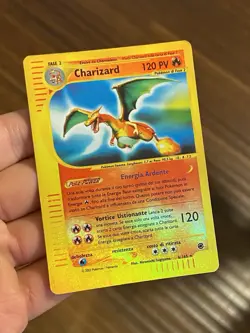 Pokemon Charizard 6/165 Expedition Reverse Holo Ita Vintage Card - Image 3