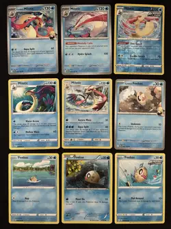 Pokemon TCG Feebas & Milotic Lot: 9 Card Collection Set - Image 1