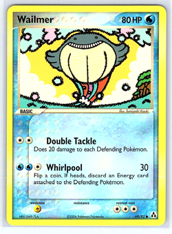Wailmer 69/92 Legend Maker NM or LP Pokemon Card - Image 1