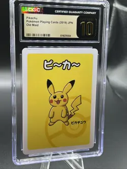 CGC 10 PRISTINE Pikachu Old Maid 2019 Japanese Pokemon Card - Image 1