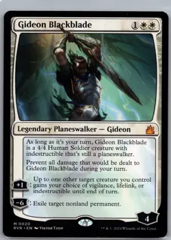 Gideon Blackblade M Ravnica Remastered 20 NM Normal - Image 1