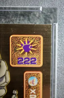 1999 AMADA POKEMON JPN SUPER DX GOLD STICKERS #D164 ONIX PSA 8 - Image 3