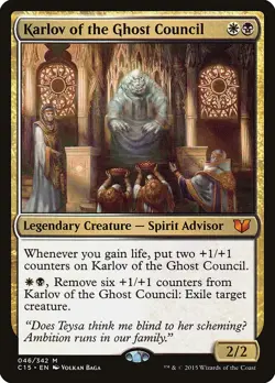 Karlov of the Ghost Council: MtG Magic the Gathering Commander 2015 Mythic - Image 1