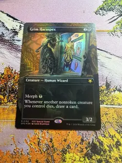 Grim Haruspex - Foil Extended Art SPG NM MTG - Image 2