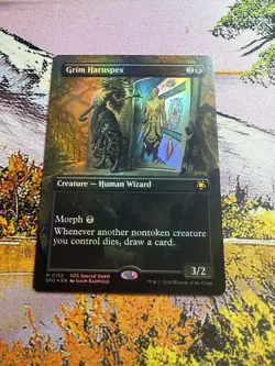 Grim Haruspex - Foil Extended Art SPG NM MTG - Image 3