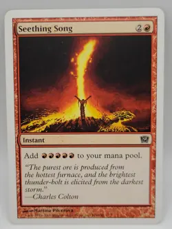 Seething Song 9th Edition MTG White Border LP Red Instant 216/350 Magic - Image 1