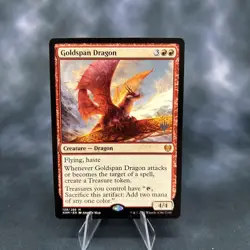 Goldspan Dragon Kaldheim (KHM) 139/285 MTG Magic the Gathering NM NonFoil promo - Image 1