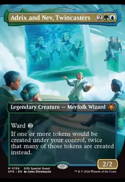 Adrix and Nev, Twincasters - Secret of Strixhaven Magic the Gathering Commander - Image 1