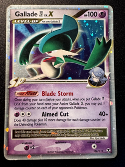 Gallade E4 LV.X 106/111 Platinum Rising Rivals Pokemon Card Holo Foil Rare HP - Image 1