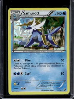 2011 Pokemon Black & White Samurott Promos Holo #31/114 - Image 1