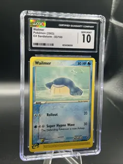 Wailmer 83/100 Sandstorm Pokemon TCG Gem mint 10!! Vintage - Image 1