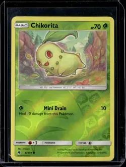 Chikorita - 6/214 / SM - Lost Thunder 2018 LP / Pokemon TCG - Image 1
