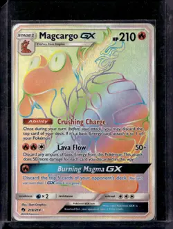 Magcargo GX (Secret) - 218/214 / SM - Lost Thunder 2018 NM / Pokemon TCG - Image 1