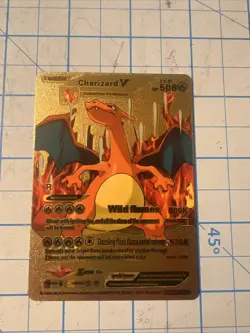 Custom Made Charizard V Gold Foil Fan Art Pokemon Card - Image 1