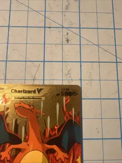 Custom Made Charizard V Gold Foil Fan Art Pokemon Card - Image 3