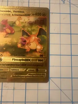 Custom Charizard Gx Gold Foil Fan Art Pokemon Card - Image 4