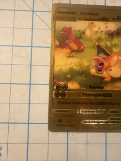 Custom Charizard Gx Gold Foil Fan Art Pokemon Card - Image 5