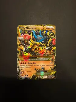 Pokemon M Lucario EX 113/111 XY Furious Fists Secret Rare Full Art Holo HP - Image 1