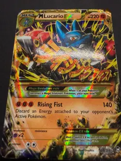 Pokemon M Lucario EX 113/111 XY Furious Fists Secret Rare Full Art Holo HP - Image 4
