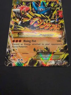 Pokemon M Lucario EX 113/111 XY Furious Fists Secret Rare Full Art Holo HP - Image 5