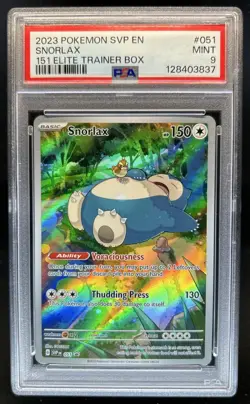 2023 Pokemon SV Black Star Promos Snorlax #051 PSA 9 MINT - Image 1