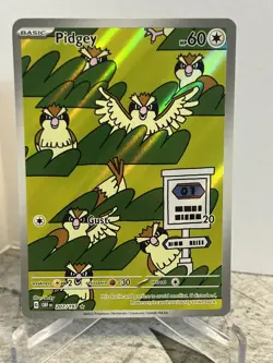 Pokemon TCG Pidgey Illustration Rare 207/197 Obsidian Flames - Image 1