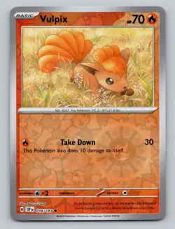 Reverse Holo Vulpix 016/191 Common Surging Sparks Pokemon - Image 1