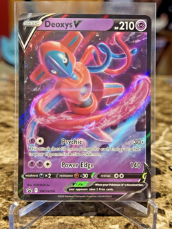 Pokemon TCG Deoxys V Black Star Promo SWSH266 NM - Image 1