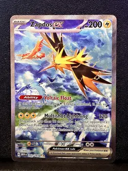 Zapdos ex 202/165 Sv: Scarlet & Violet Pokemon 151 SIR Special Illustration Rare - Image 1