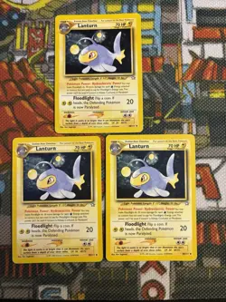 LANTURN 38/111 UNCOMMON NEO GENESIS POKEMON (x3) - Vintage - Set Of 3 💎🔥 - Image 1