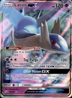 Latios GX 78/236 Holo - Pokemon SM - Unified Minds - NM - Image 1