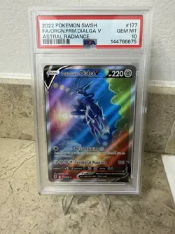 2022 POKEMON SWSH #177/189 DIALGA V *ORIGIN ASTRAL RADIANCE PSA 10 GEM MINT* - Image 1