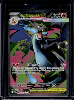 2025 Pokemon Phantasmal Flames Mega Charizard X ex Ultra Rare #109/094 - Image 1